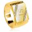 Man gold plated Thomas yellow ring 2