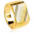 Man gold plated Thomas yellow ring mini