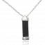 Man leather Contemporain  necklace mini