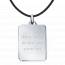 Man leather Mon coeur pour ..... rectangles black necklace mini