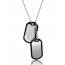 Man necklace military mini