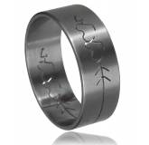 Man ring inlaid sacred love