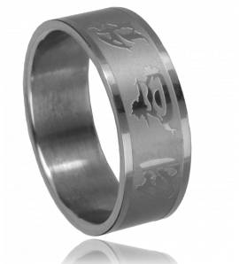 Man ring steel chinese style
