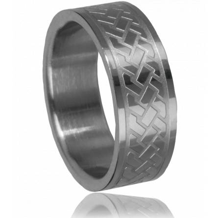 Man ring steel cube