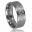 Man ring steel diamond 4 mini