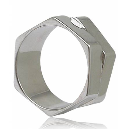 Man silver Abimael ring