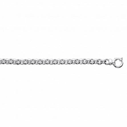 Man silver  adoration lumineuse rolo bracelet