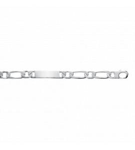 Man silver Argent maille figaro 1-1 12mm figaro bracelet