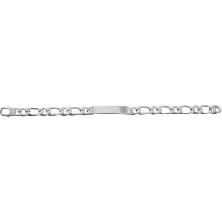 Man silver Argent maille figaro 1-1 8mm figaro bracelet