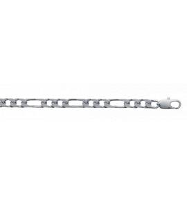 Man silver Argent maille figaro 1-2 4mm figaro bracelet