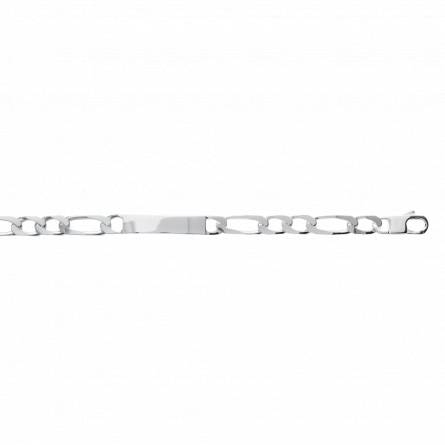 Man silver Argent maille figaro 1-2 9mm figaro bracelet