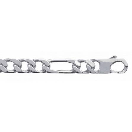 Man silver Argent maille figaro 1-3 10mm figaro bracelet