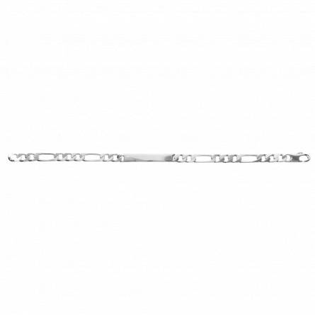 Man silver  argent maille figaro 1-3 4m figaro bracelet