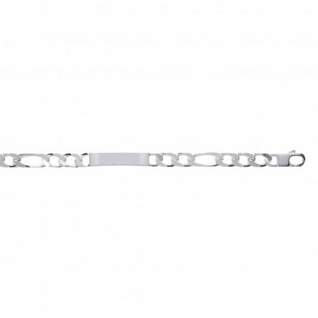 Man silver Argent maille figaro 1-3 9mm figaro bracelet