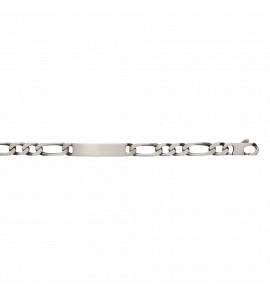 Man silver Argent vieilli maille figaro 1-2 10mm figaro bracelet