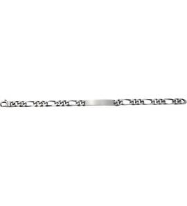 Man silver Argent vieilli maille figaro 1-2 6mm figaro bracelet