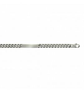 Man silver Argent vieilli maille gourmette 9m curb bracelet