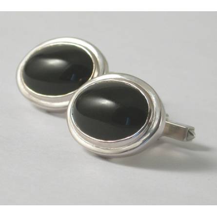 Man silver cufflinks