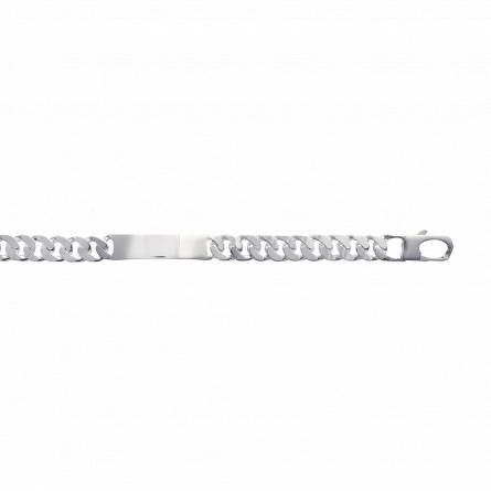 Man silver curb bracelet