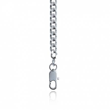 Man silver curb chains