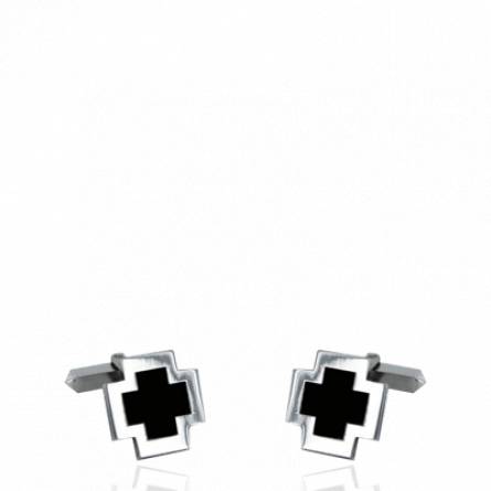 Man silver Eulalie cufflinks