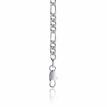 Man silver figaro chains