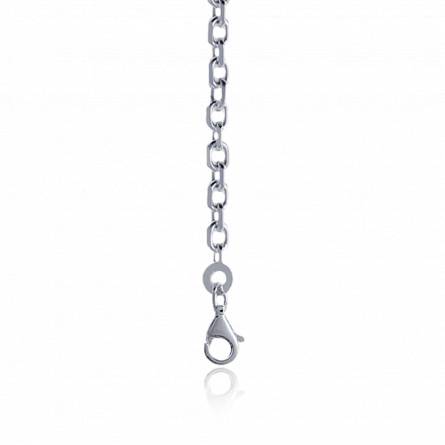 Man silver forcat chains