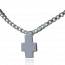 Man silver Monacale  necklace mini