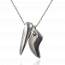 Man silver necklace mini