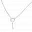 Man silver necklace mini