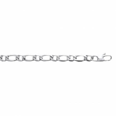 Man stainless steel 6 mm figaro bracelet