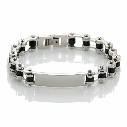Man stainless steel Armstrong curb grey bracelet