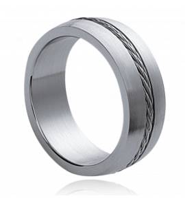 Man stainless steel Cables 1 ring