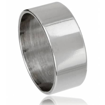 Man stainless steel Chrome grey ring