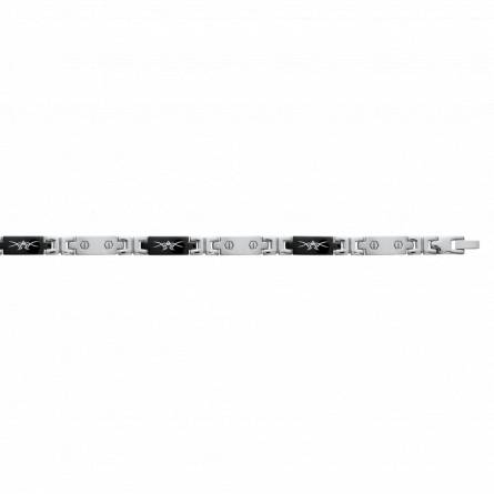 Man stainless steel Evo black bracelet