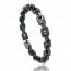 Man stainless steel Helios black bracelet mini