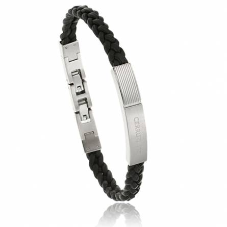 Man stainless steel Loen black bracelet