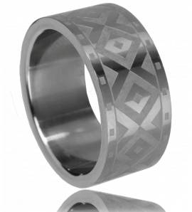 Man stainless steel Losange ring