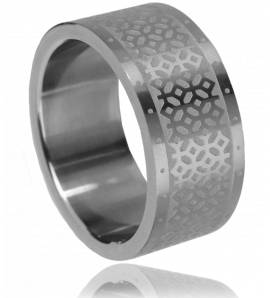 Man stainless steel Neige ring