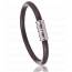 Man stainless steel Paterno brown bracelet mini