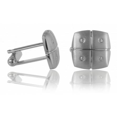 Man stainless steel Prestance cufflinks