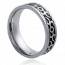 Man stainless steel Spirit 1 black ring mini