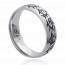 Man stainless steel Tribal 1 black ring 2