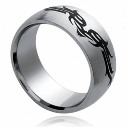 Man stainless steel Tribale 4 ring