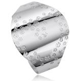 Manchette argent Ligne Meiki