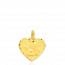 Medaille or jaune ange coeur mini