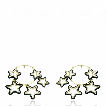 Night Earring M Black
