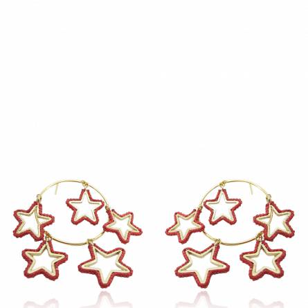 Night Earring M Red