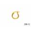 Ohrringe frauen goldplattiert Classique 1.2 cm hoops 2