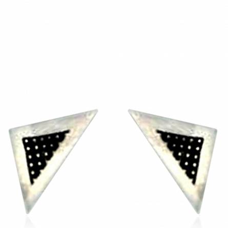 Ohrringe herren silber Minimaliste triangle